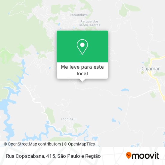 Rua Copacabana, 415 mapa
