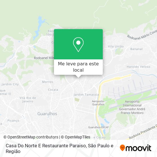 Casa Do Norte E Restaurante Paraiso mapa