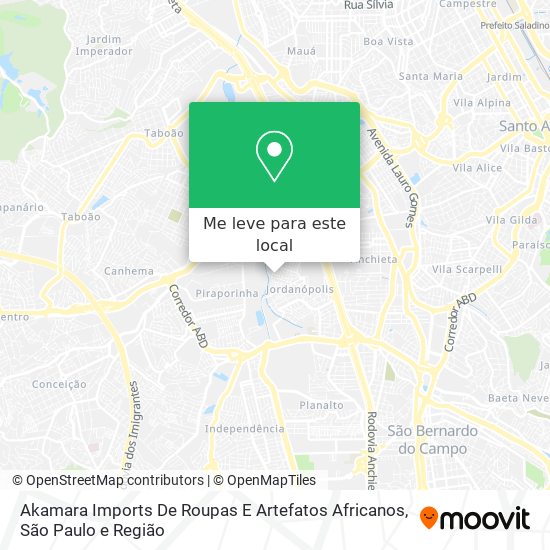 Akamara Imports De Roupas E Artefatos Africanos mapa