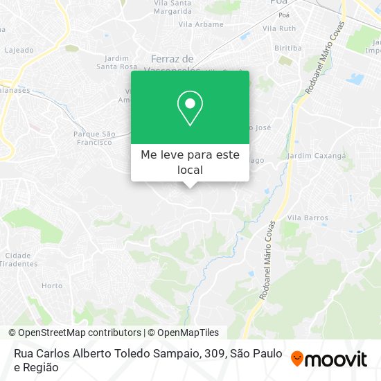 Rua Carlos Alberto Toledo Sampaio, 309 mapa