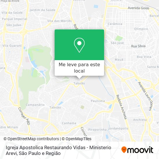 Igreja Apostolica Restaurando Vidas - Ministerio Arevi mapa