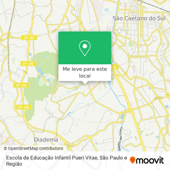 Escola de Educação Infantil Pueri Vitae mapa