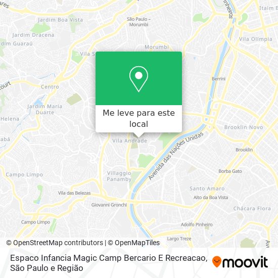 Espaco Infancia Magic Camp Bercario E Recreacao mapa