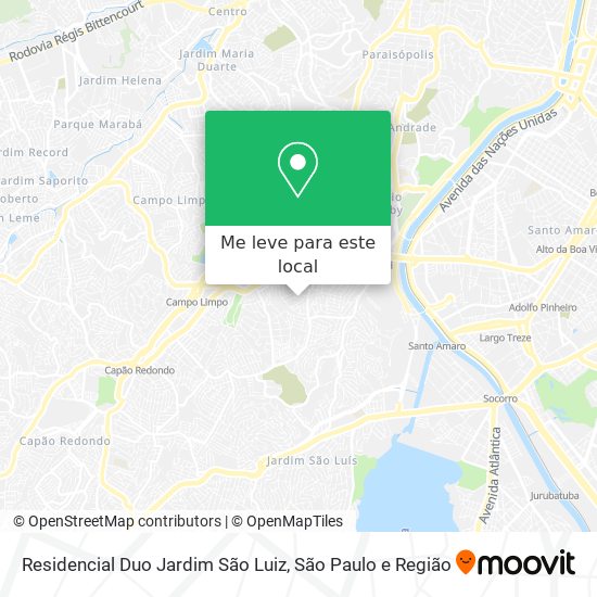Residencial Duo Jardim São Luiz mapa