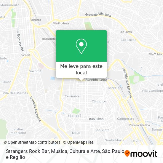 Como chegar até Strangers Rock Bar, Musica, Cultura e Arte em São Caetano  Do Sul de Ônibus, Metrô ou Trem?