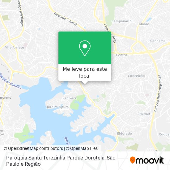Paróquia Santa Terezinha Parque Dorotéia mapa