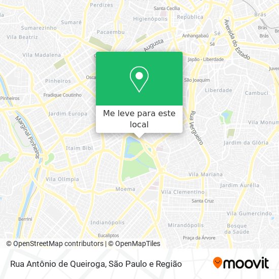 Rua Antônio de Queiroga mapa