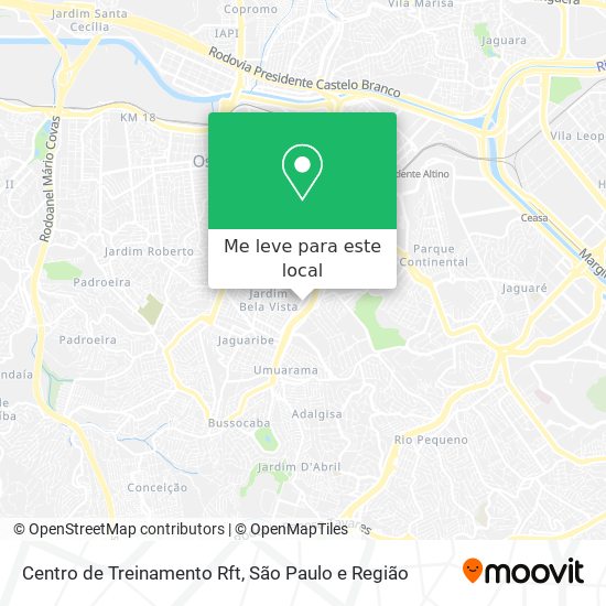 Centro de Treinamento Rft mapa