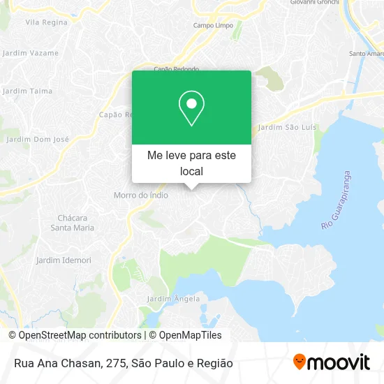 Rua Ana Chasan, 275 mapa