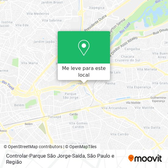 Controlar-Parque São Jorge-Saída mapa
