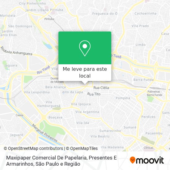 Maxipaper Comercial De Papelaria, Presentes E Armarinhos mapa