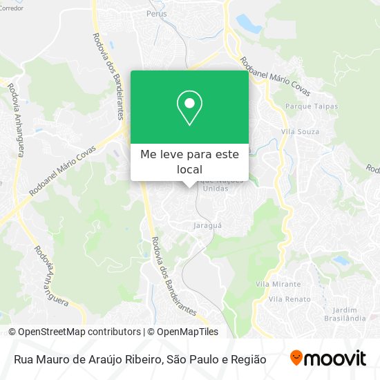 Rua Mauro de Araújo Ribeiro mapa
