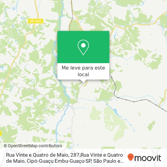 Rua Vinte e Quatro de Maio, 287,Rua Vinte e Quatro de Maio, Cipó-Guaçu Embu-Guaçu-SP mapa
