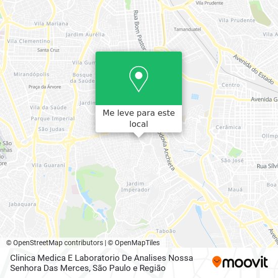 Clinica Medica E Laboratorio De Analises Nossa Senhora Das Merces mapa