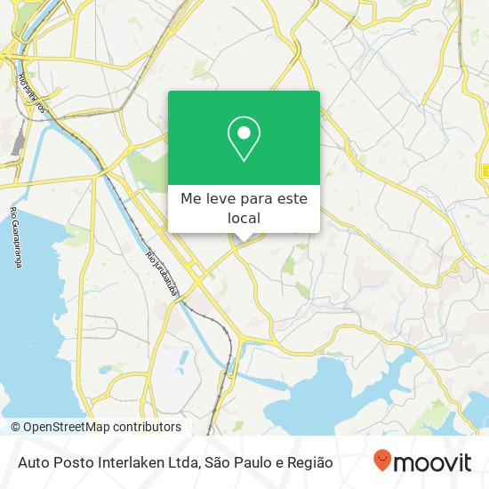 Auto Posto Interlaken Ltda, Avenida Interlagos Campo Grande São Paulo-SP 04661-200 mapa