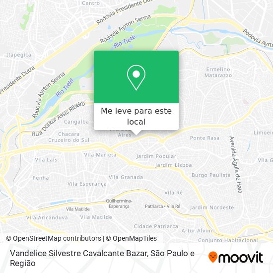 Vandelice Silvestre Cavalcante Bazar mapa