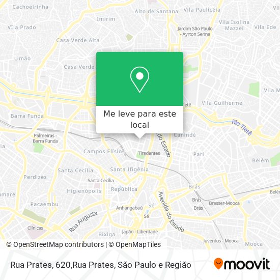 Rua Prates, 620,Rua Prates mapa