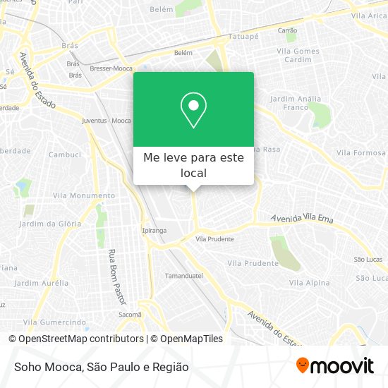 Soho Mooca mapa