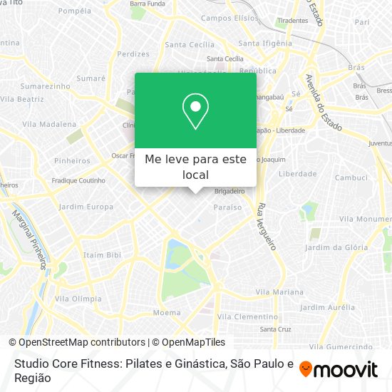 Studio Core Fitness: Pilates e Ginástica mapa