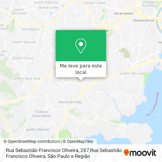 Rua Sebastião Francisco Oliveira, 287,Rua Sebastião Francisco Oliveira mapa