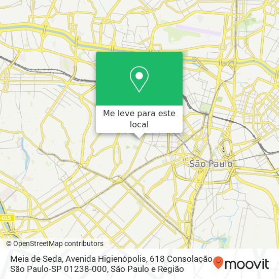 Meia de Seda, Avenida Higienópolis, 618 Consolação São Paulo-SP 01238-000 mapa