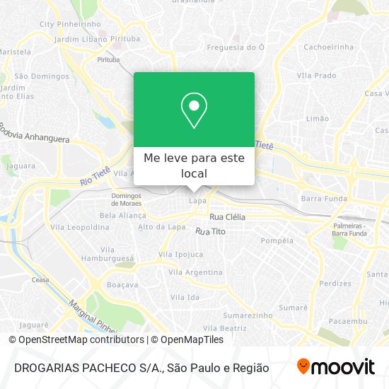 DROGARIAS PACHECO S/A. mapa