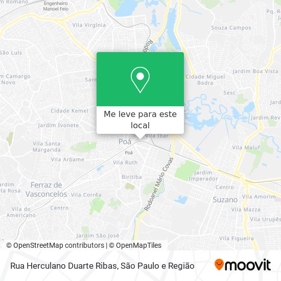 Rua Herculano Duarte Ribas mapa