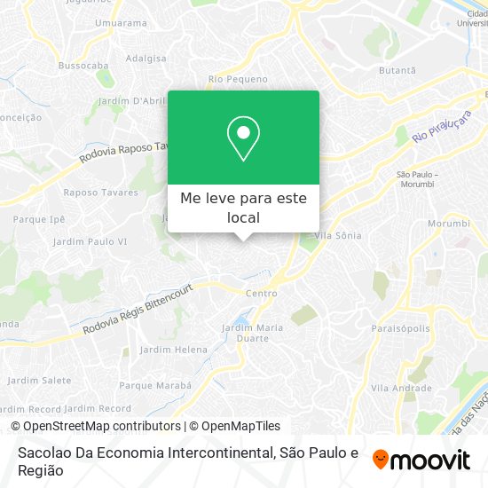 Sacolao Da Economia Intercontinental mapa