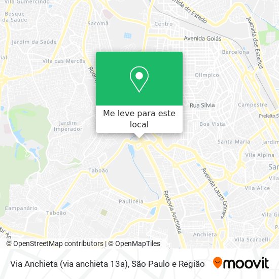 Via Anchieta (via anchieta 13a) mapa