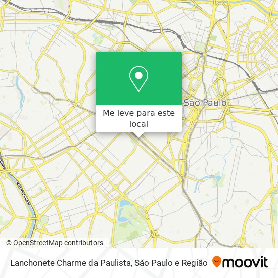 Lanchonete Charme da Paulista mapa