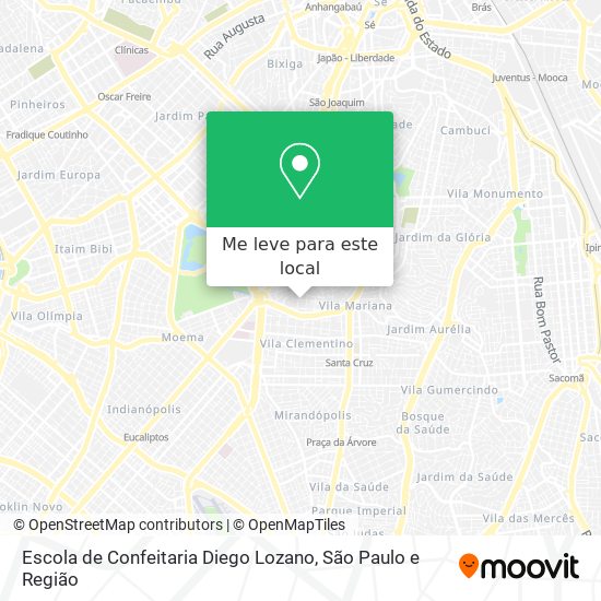 Escola de Confeitaria Diego Lozano mapa