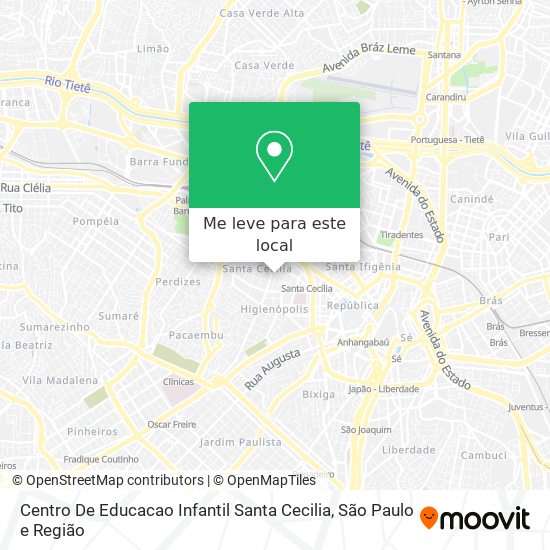 Centro De Educacao Infantil Santa Cecilia mapa