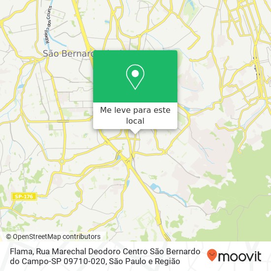 Flama, Rua Marechal Deodoro Centro São Bernardo do Campo-SP 09710-020 mapa