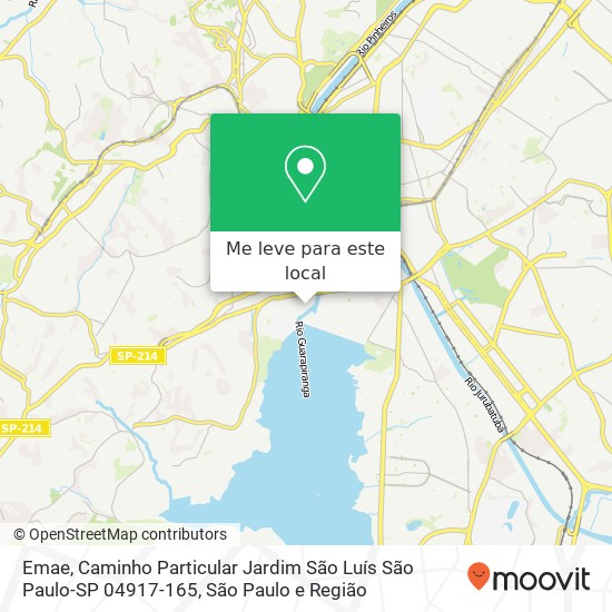 Emae, Caminho Particular Jardim São Luís São Paulo-SP 04917-165 mapa