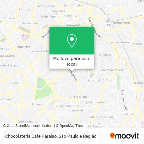 Chocolateria Cafe Paraiso mapa