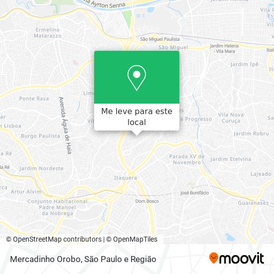 Mercadinho Orobo mapa