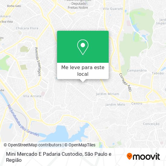Mini Mercado E Padaria Custodio mapa