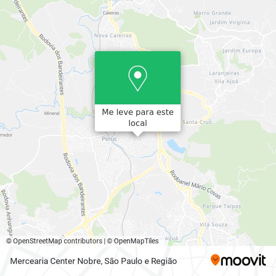 Mercearia Center Nobre mapa