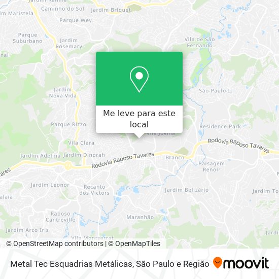 Metal Tec Esquadrias Metálicas mapa