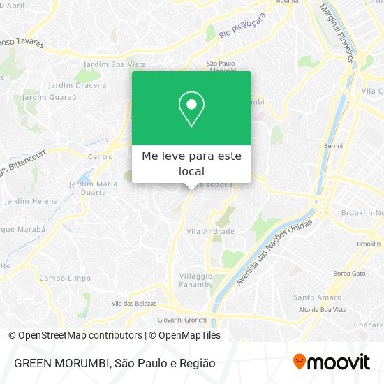 GREEN MORUMBI mapa