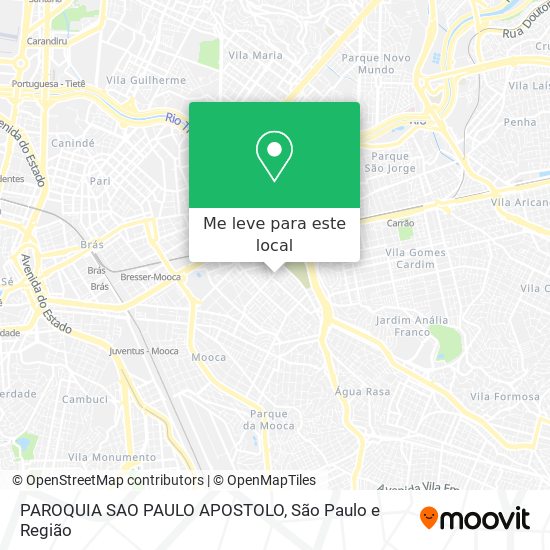 PAROQUIA SAO PAULO APOSTOLO mapa