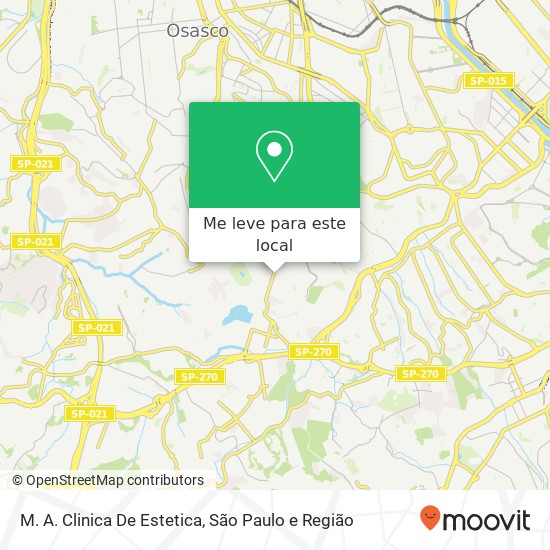 M. A. Clinica De Estetica, Avenida Prestes Maia, 241 Rio Pequeno São Paulo-SP 06040-017 mapa