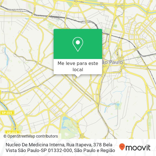 Nucleo De Medicina Interna, Rua Itapeva, 378 Bela Vista São Paulo-SP 01332-000 mapa