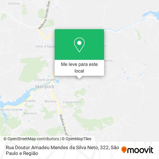 Rua Doutor Amadeu Mendes da Silva Neto, 322 mapa