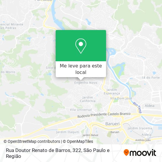 Rua Doutor Renato de Barros, 322 mapa