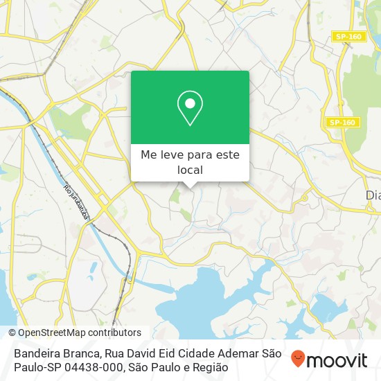 Bandeira Branca, Rua David Eid Cidade Ademar São Paulo-SP 04438-000 mapa