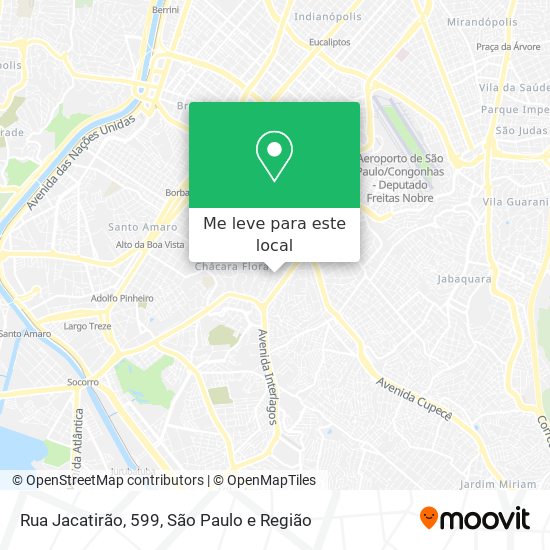 Rua Jacatirão, 599 mapa