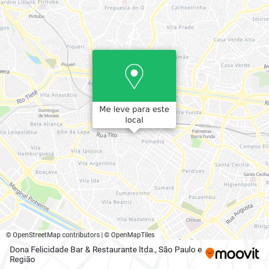 Dona Felicidade Bar & Restaurante ltda. mapa