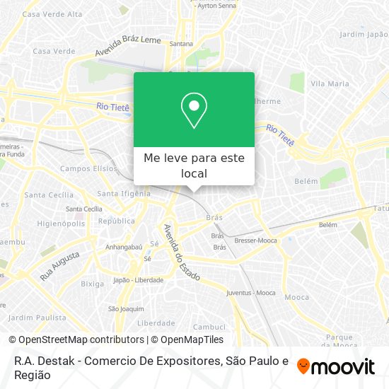 R.A. Destak - Comercio De Expositores mapa