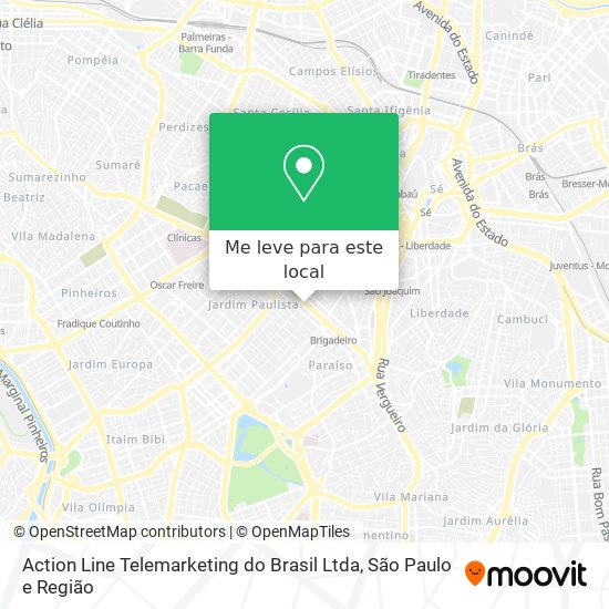 Action Line Telemarketing do Brasil Ltda mapa
